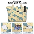 thumbnail image 2 of Tote Bag for Women - Border Collie Shoulder Bag - Large Utility Work Duffle Bag with Zipper Handbag for Travel, Work, Sprots, 2 of 5