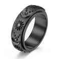 thumbnail image 5 of PERITANG Moon Star Sun Stainless Steel Spinner Ring for Mother's Day Gift Specials Size 4-13, 5 of 7