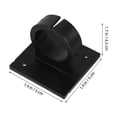 thumbnail image 2 of OUNONA 4Pcs Microphone Holder For Karaoke Machine Black Hard Plastic For Studio Use Professional Users, 2 of 6