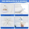 thumbnail image 3 of JUGLUTE Ventilador de Techo con Luz y Control Remoto, Luz Regulable 3000K-6500K 3 Velocidades 40W, Base E26/E27, Ideal para Sala, Rec&aacute;mara o Dormitorio, 3 of 7