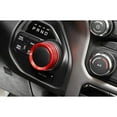 thumbnail image 6 of 2pc Sports Red Aluminum Center Console 2WD/4WD Switch & Driver Side Light On-Off Switch Cover Trims For 2019-up Dodge RAM 1500 2500 3500, 6 of 9