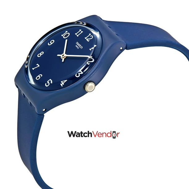 Swatch Blueway Blue Dial Men s Silicone Watch GN252 Walmart