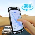 thumbnail image 4 of Dujiujun 360 Degree Rotatable Elastic Strap Phone Arm Strap Silicone Universal Cell Phone Holder Wristband for 4.7-7.2 Inch Phone, 4 of 8