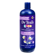 Dr Teal's Kids 3-in-1 Bubble Bath, Body Wash & Shampoo, Sleep Bath with Melatonin, 20 fl oz