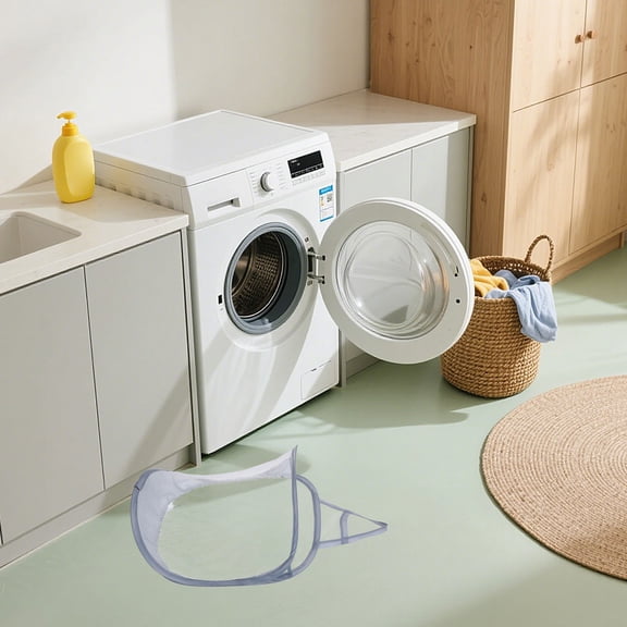 ETEREAUTY 2Pcs Hanging Foldable Laundry Basket Mesh Ventilated Design for Space Saving Storage in Assorted Colors