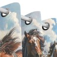 thumbnail image 3 of Horses Run Grassland Black Out Curtains 84 Inch Length for Bedroom Living Room Windows 2 Panels Set, 3 of 6