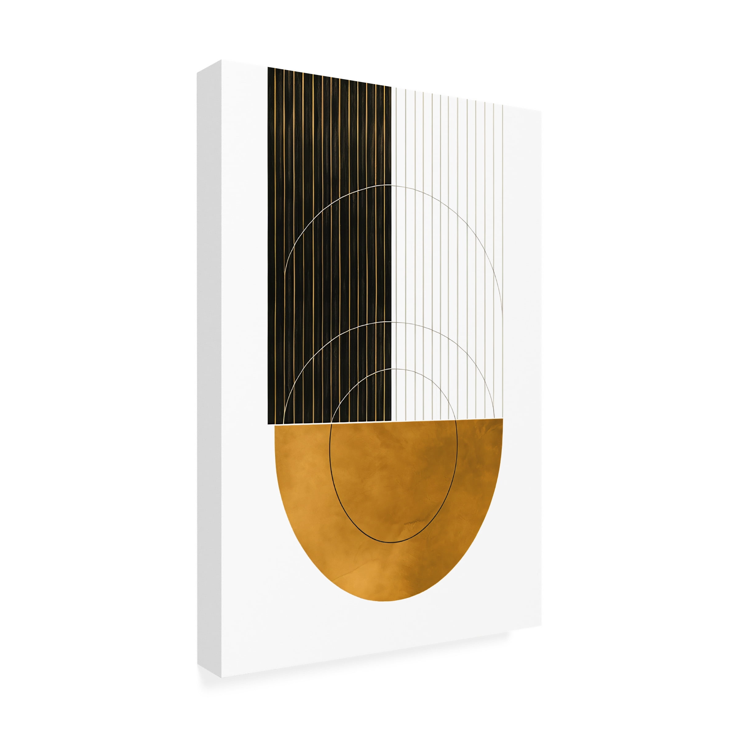 Canvas Wall Art - Ray Heere 'Mid Century Abstract Painting 18' Wall Art for Living Room, Bedroom, or Office DÃ©cor by Trademark Fine Art - 16 x 24 Inches