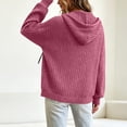 thumbnail image 7 of DeHolifer Womens Hoodies Zip Up Jackets Lightweight Tunic Sweatshirt Open Front Cardigan Hot Pink S, 7 of 7
