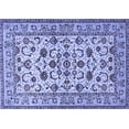 thumbnail image 1 of Ahgly Company Indoor Rectangle Persian Blue Traditional Area Rugs, 8' x 10', 1 of 4