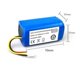 thumbnail image 4 of New 2800mAh Li-ion Battery Pack For ABIR X5 ABIR X6 ABIR X8 Robot Vacuum Cleaner Part Accessories, 4 of 5