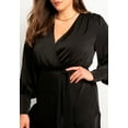 thumbnail image 2 of ELOQUII Women's Plus Size Satin Maxi Dress, 2 of 6