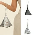 thumbnail image 2 of Glitter Rhinestone Evening Bag for Women Triangle Cocktail Pouch Clutch Bag, 2 of 21