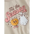 thumbnail image 6 of GXFC Little Girls Halloween Outfits Clothes 6M 1T 2T 3T 4T 5T Kids Girls Long Sleeve Cartoon Print Sweatshirt+Flare Pants 2Pcs Halloween-themed Clothing for Toddler Children Girls, 6 of 8