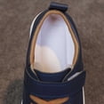 thumbnail image 6 of Purcolt Boys and Girls PU Leather Loafer Sneakers Comfort Casual Round Toe Boat Shoes Lightweight Slip On Walking Shoes with Single Strap Hook and Loop, 6 of 9