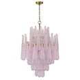 thumbnail image 2 of OLL-6006-AG-BH Crystorama Lighting Ollie - 16 Light Chandelier-36.75 Inch Tall and 26.25 Inch Wide-Aged Brass Finish-Blush Glass Color, 2 of 9