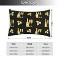 thumbnail image 2 of Yiaed Gold Bottles Print Brushed Microfiber Envelope Pillowcases, Standard,Envelope Closure Pillow Cases(No pillow core)-16"x24", 2 of 6