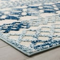 thumbnail image 5 of Reflect Giada Abstract Diamond Moroccan Trellis 5x8 Indoor or Outdoor Area Rug Ivory and Blue, 5 of 7