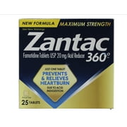 Zantac 360 Maximum Strength 25 Tablets (Pack of 1)