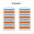 thumbnail image 1 of Sharp 5-layer Razor Blades, 36/24/12/8/4pcs Replacement Blades, Vintage Wet Shave Shaving Double Blade Safety Razor, Skin Protection Classic Razor, 1 of 5