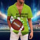 thumbnail image 2 of Playeras Y Camisas Para Hombre Camiseta de regalo deportiva para al fútbol americano para hombre, camiseta de Rugby Retro deportiva para jugador de Rugby Vintage (Mint Green, XXL), 2 of 3
