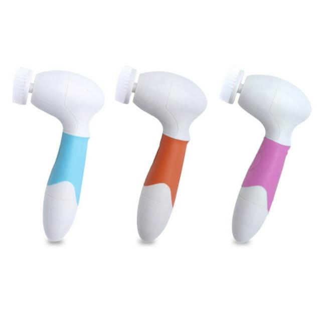 4-in-1 Handheld Portable Electric Face Cleaning Beauty Supplies Multifunctional Tool Home Multifunctional Eyeshadow Makeup Remover Removal Tool Blue