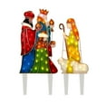 thumbnail image 2 of ZZkhGO Mini Lighted Nativity Set, LED Christmas Scene Decoration, Metal Yard Figurines for Holiday Porch Tabletop, 2 of 7