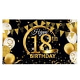 thumbnail image 3 of Cateissary Banner de fondo de feliz cumpleaños Fondo de fotografía Banner de feliz cumpleaños Kits de decoración para fiestas 18 años Cateissary HA002690-02, 3 of 6