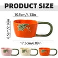 thumbnail image 3 of BMYJ Pumpkin Ceramic Coffee Mug Set, 1 Pack with Large Handle Design, for Coffee, Tea, Hot Cocoa, Easy to Maintain, Present for Friends, Family, Thanksgiving, Halloween, Christmas, Birthday Gift, 3 of 8