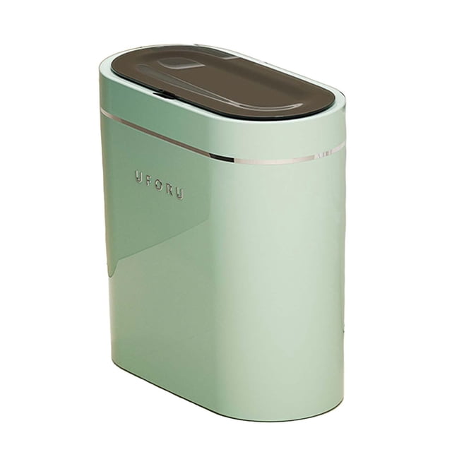 Cubo de Basura Sin Contacto Cubo de Basura de Inducción Inteligente Cubo de Basura Estrecho Ahorro de Espacio Cubo de Basura Inteligente a Prueba de a Verde A SM SunniMix bote de basura de cocina