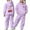 1#Purple, variant on Kiijoy Girls Casual Outfits Cherry Graphic Hoodie Jogger Pants Kids Sweatsuit, Sizes 6-7