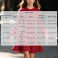 thumbnail image 2 of Girls Trendy Ribbed Dresses Casual Crewneck Flowy Flared Long Sleeve Kids Fall Winter Dresses Red 5-14, 2 of 8