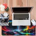 thumbnail image 6 of Large Extended Mouse Pad 35.4 x 15.7 Inch, Rainbow Waterfalls Gaming Desk Mat with Non-Slip Rubber Base, Stitched Edges, 6 of 7