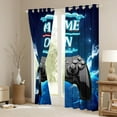 thumbnail image 3 of Manfei Boys Cartoon Gamepad Blackout Curtains Set of 2 (52x84 Each), Game Over Window Curtains, Game Console Lover Curtains and Drapes, Window Curtains Home Decor, 3 of 6
