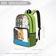 thumbnail image 7 of COEQINE Large Clear Backpack with Multiple Pockets, Heavy Duty Large PVC Transparent Bag for Boys Girls 17 Inch College Backpack See Through Book Bag for Stadium, Capybara School Supplies, 7 of 7