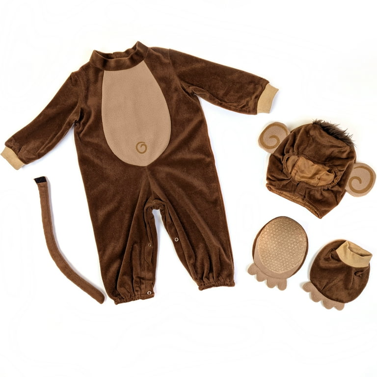 Halloween Unisex Baby Lil Monkey Costume Set from Way to Celebrate, 5-Piece, Sizes 0M-18M