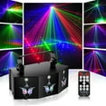 thumbnail image 1 of Luces de fiesta StageGlow bola de discoteca 9 lentes iluminación LED RGB sonido activado Control remoto, 1 of 8