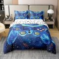 thumbnail image 1 of Gamer Funda Nórdica 100% Algodón Tamaño Completo, Galaxy Gaming Juego de Cama Exterior, 1 of 8
