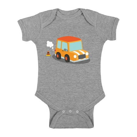 

Baby Boy Shirts - Newborn 6M 1 Year 2 Year Old 18 Months - Car Bodysuit