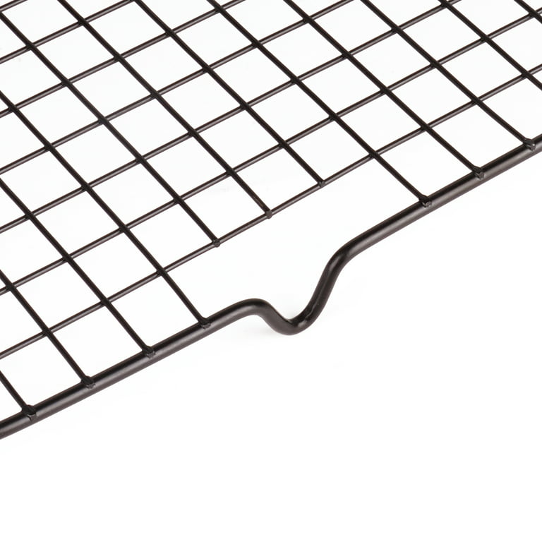 Mainstays Nonstick Carbon Steel Cooling Rack, 10 x 16, Black, Set of 2,  Rectangular 