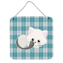 White Kitten Wall or Door Hanging Prints