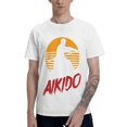 thumbnail image 1 of Camiseta de Aikido Master Judo para hombre, de algodón, de manga corta, con estampado de karate y artes marciales japonesas., 1 of 7