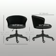 thumbnail image 3 of Vinsetto Fluffy Office Chair with Adjustable Height, Armless, Black, 3 of 10