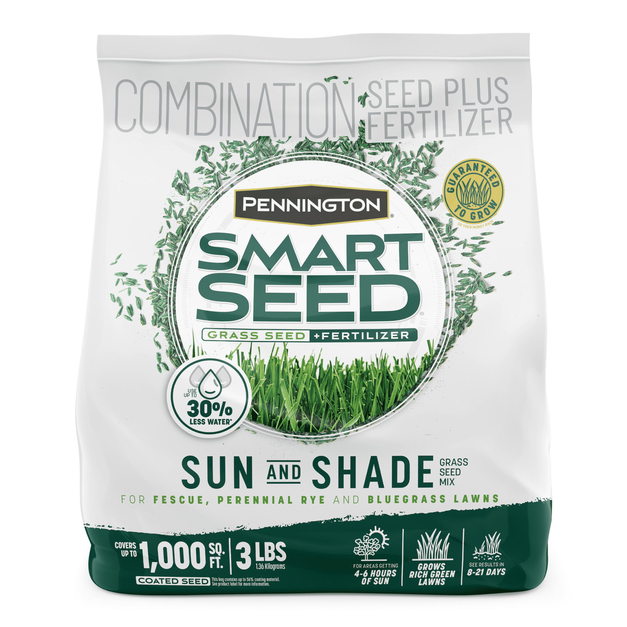 Sun Or Shade 3LBS 750 SQ FT Pennington Ultimate Seed Grows Anywhere ! 