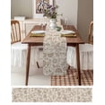 thumbnail image 3 of nqOlkjepod Vintage Spring Floral Table Runner 90 Inches Long Farmhouse Dress Scarves, Summer Farmhouse Botanical Dining Tablerunner for Coffee Table/Kitchen Island/Party Décor, 13" x 90", 3 of 8