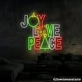 thumbnail image 4 of Glowneon Joy Love Peace Neon Sign, Joy Love Peace LED Sign, Christmas Tree Led Sign, 4 of 5