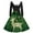 X02 Green, variant on Christmas Dresses for Women Furry V-Neck Long Sleeve Funny Party Dress Xmas Print Swing Dress with Belt X03 White & Size XXXL