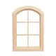 thumbnail image 1 of Ventana de casa de muñecas en miniatura con tapa arqueada de madera de abedul a escala 1:12, 1 of 3
