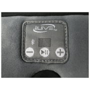 iLive Lights Out Bluetooth Wireless Sleep Mask Headphones, IAHB33G, Gray