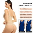 thumbnail image 4 of FITVALEN Women Thong Bodysuit Tummy Control Shapewear Fajas Colombianas Open Bust Bodysuit Slimmer Body Shaper, 4 of 6