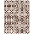 thumbnail image 2 of SAFAVIEH Cambridge Kimberly Geometric Wool Area Rug, Dark Brown/Ivory, 9' x 12', 2 of 11